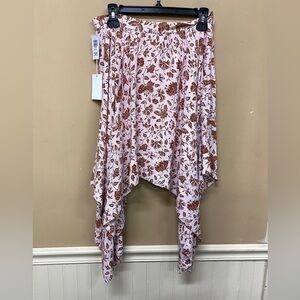 Aritzia Little Moon Malta Handkerchief Skirt Pink Size 10 NWT